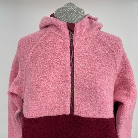 Outdoor Voices Megafleece Himalayan Seasalt Truffle Pink 1/2 Zip Fleece Jacket S - Picture 5 of 10